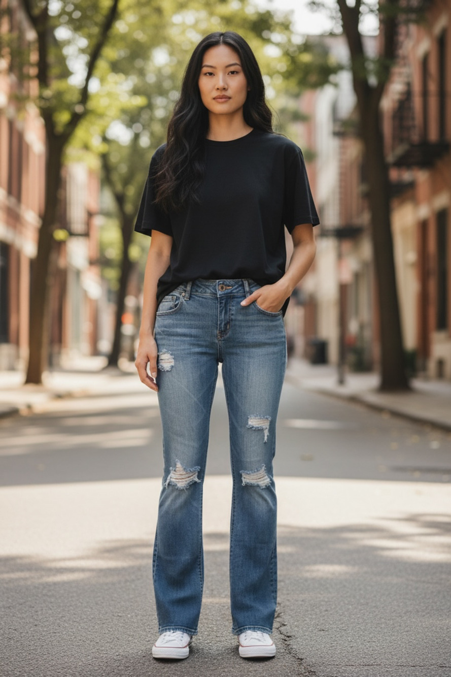 American Eagle Stretch Low-Rise Bootcut Jeans